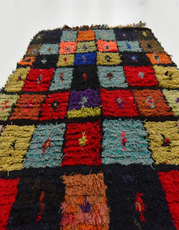 Detail image of  3' 9 x 5' 7  Hand Knotted Moroccan Wool Rug