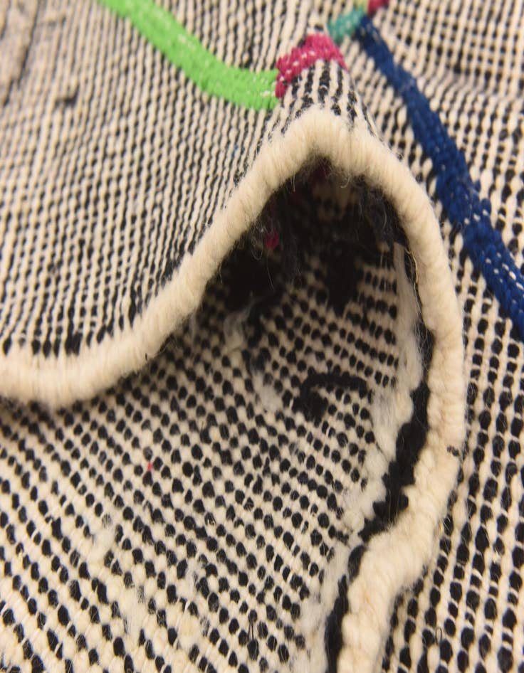 Detail image of  6' 4 x 9' 2  Hand Knotted Moroccan Wool Rug