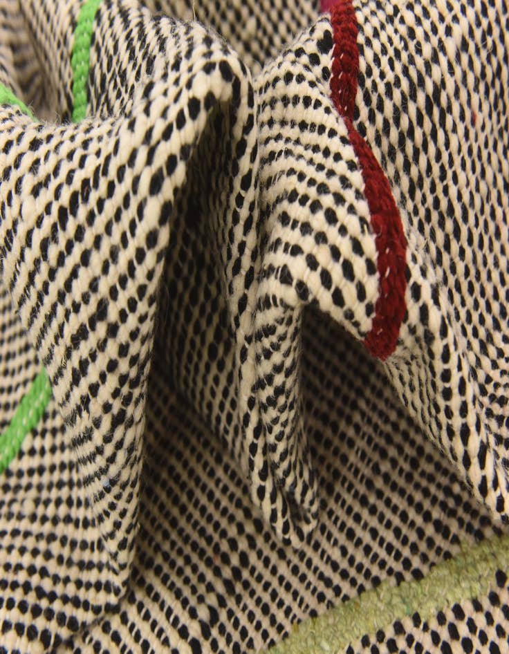 Detail image of  6' 4 x 9' 2  Hand Knotted Moroccan Wool Rug