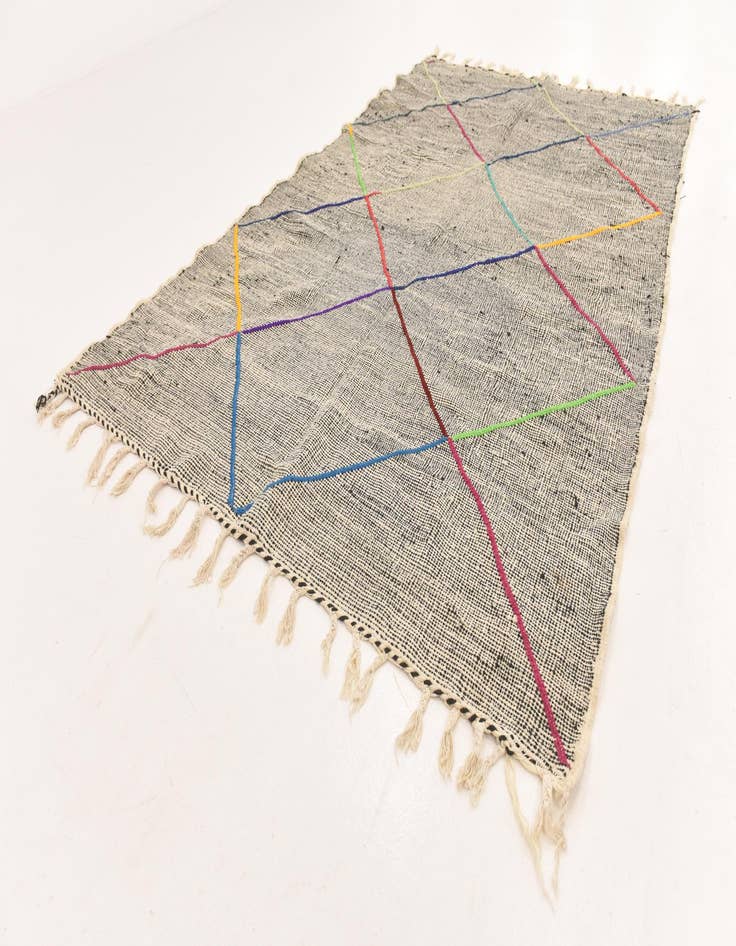 Detail image of  6' 4 x 9' 2  Hand Knotted Moroccan Wool Rug