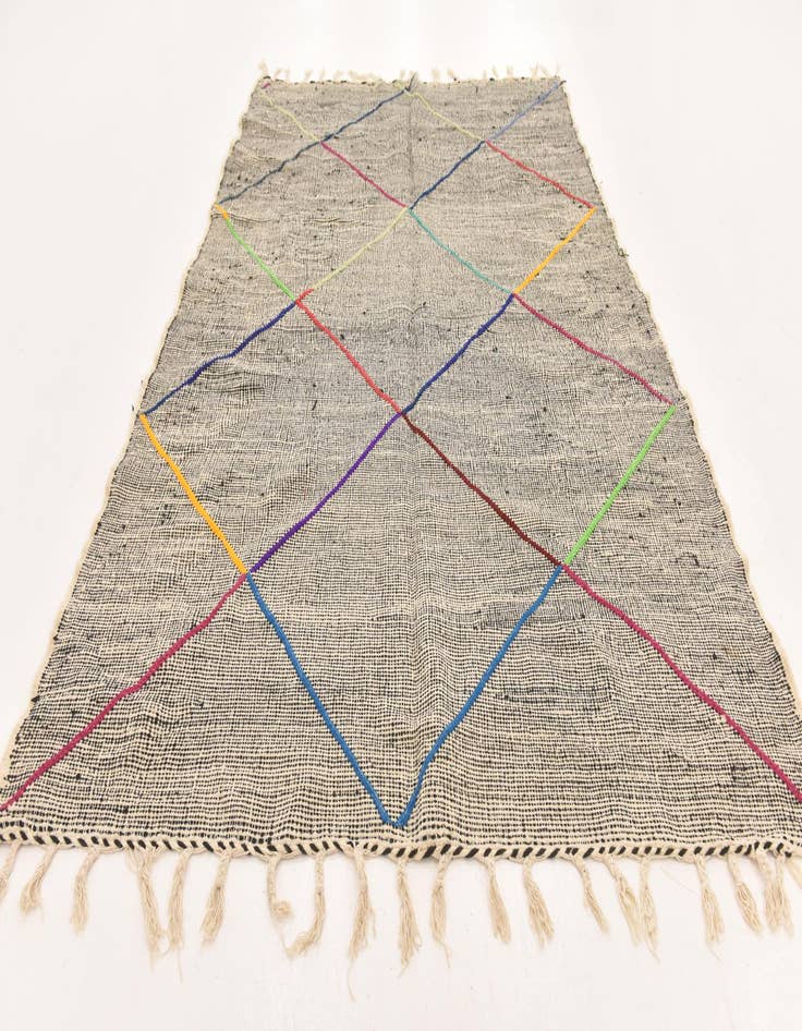 Detail image of  6' 4 x 9' 2  Hand Knotted Moroccan Wool Rug