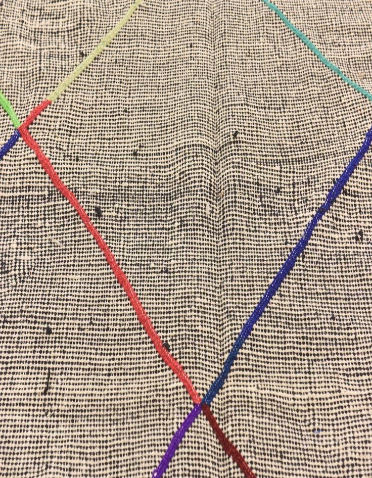 Detail image of  6' 4 x 9' 2  Hand Knotted Moroccan Wool Rug