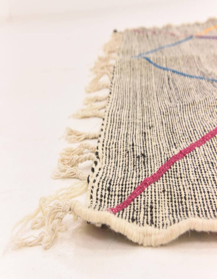 Detail image of  6' 4 x 9' 2  Hand Knotted Moroccan Wool Rug