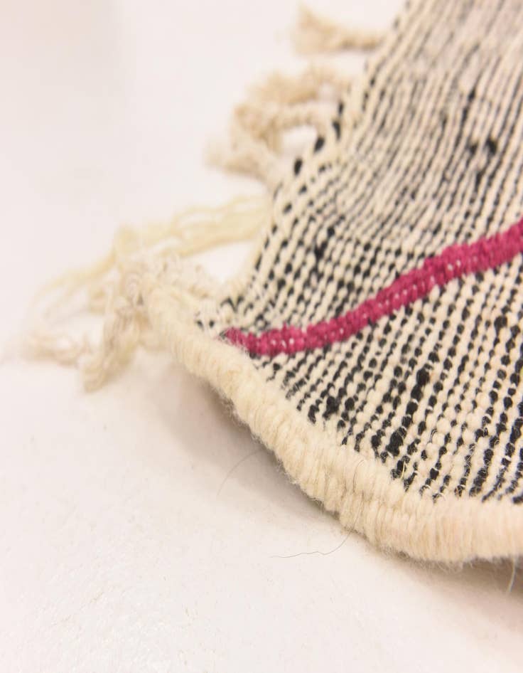 Detail image of  6' 4 x 9' 2  Hand Knotted Moroccan Wool Rug