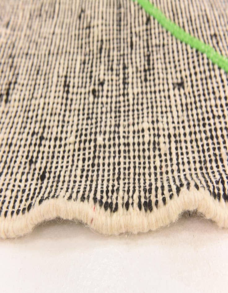 Detail image of  6' 4 x 9' 2  Hand Knotted Moroccan Wool Rug