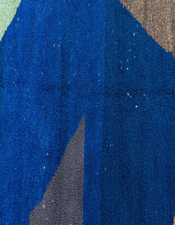 Detail image of  5' 3 x 8'  Hand Knotted Moroccan Wool Rug