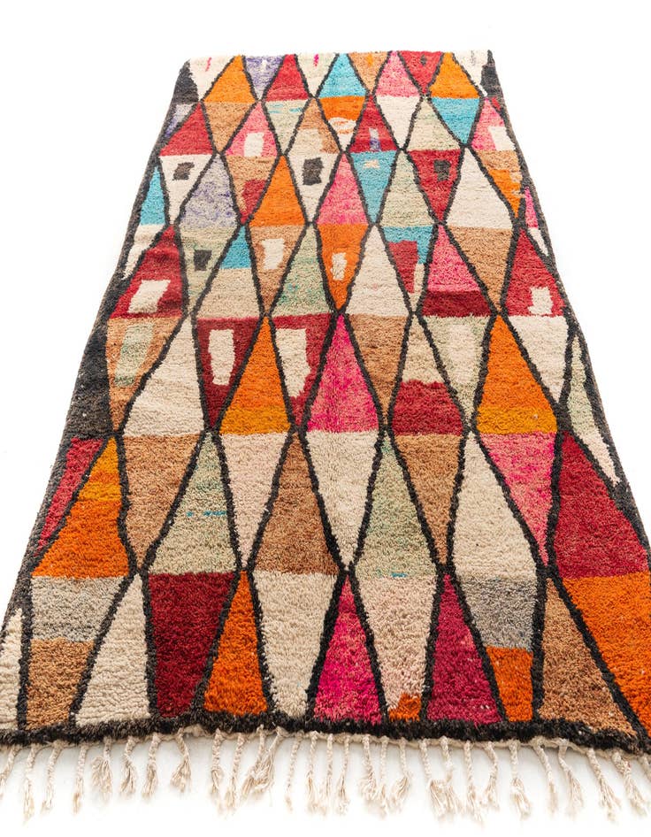 Detail image of  6' 9 x 9' 5  Hand Knotted Moroccan Wool Rug