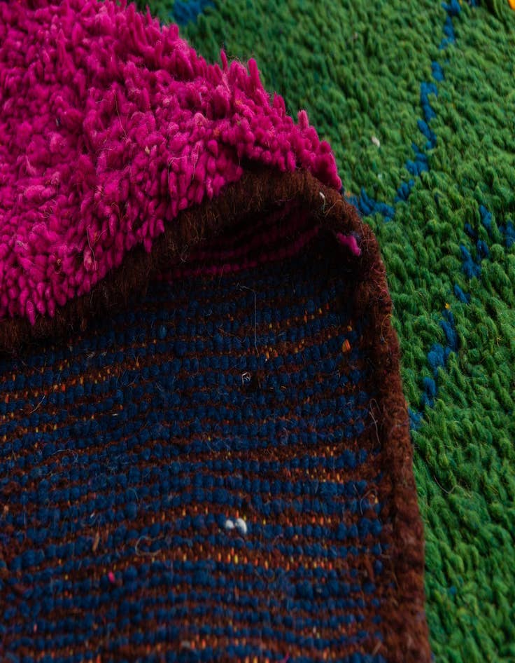 Detail image of  6' 8 x 9' 8  Hand Knotted Moroccan Wool Rug