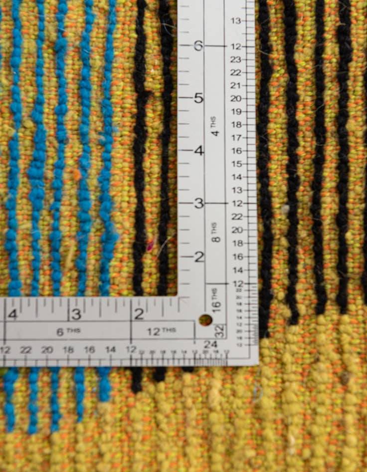 Detail image of  6' 8 x 9' 6  Hand Knotted Moroccan Wool Rug