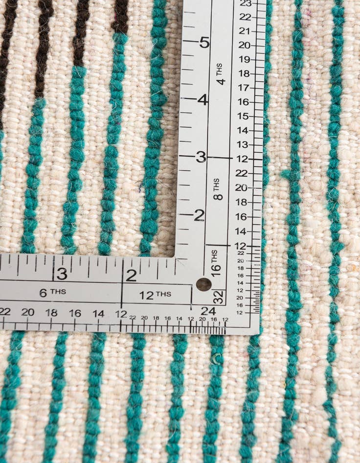 Detail image of  5' 4 x 7' 6  Hand Knotted Moroccan Wool Rug