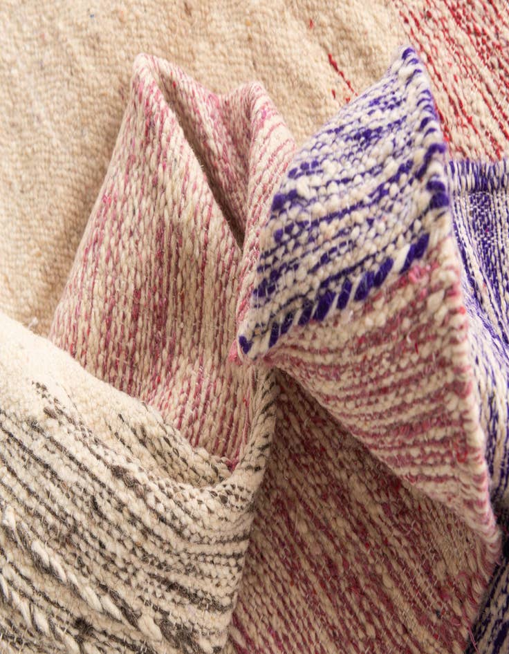 Detail image of  6' 4 x 9' 4  Hand Knotted Moroccan Wool Rug