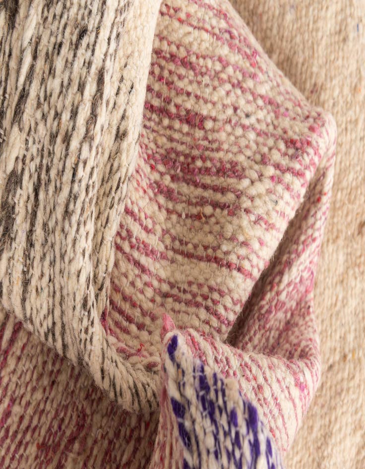 Detail image of  6' 4 x 9' 4  Hand Knotted Moroccan Wool Rug