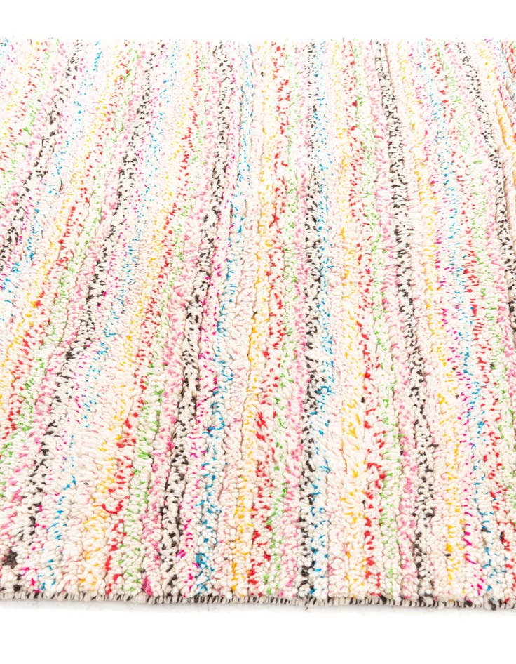 Detail image of  4' 8 x 7' 10  Hand Knotted Moroccan Wool Rug