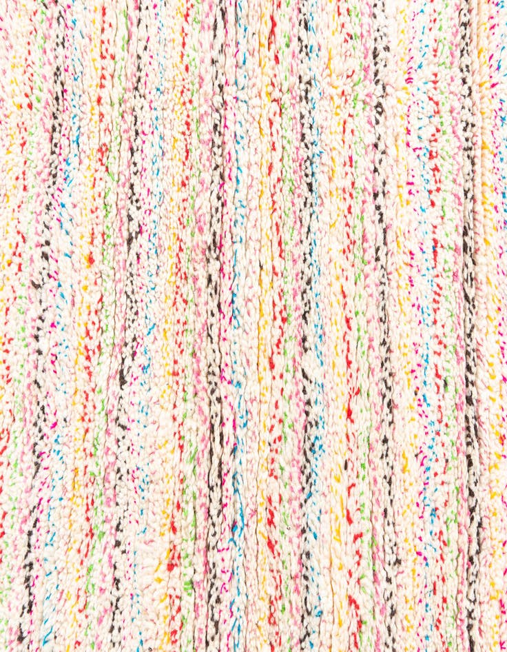 Detail image of  4' 8 x 7' 10  Hand Knotted Moroccan Wool Rug