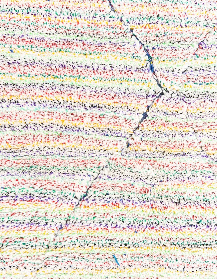 Detail image of  5' 4 x 8'  Hand Knotted Moroccan Wool Rug