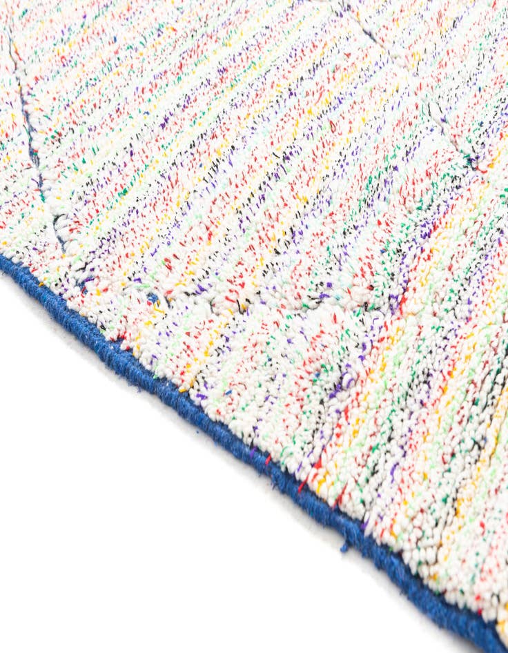 Detail image of  5' 4 x 8'  Hand Knotted Moroccan Wool Rug