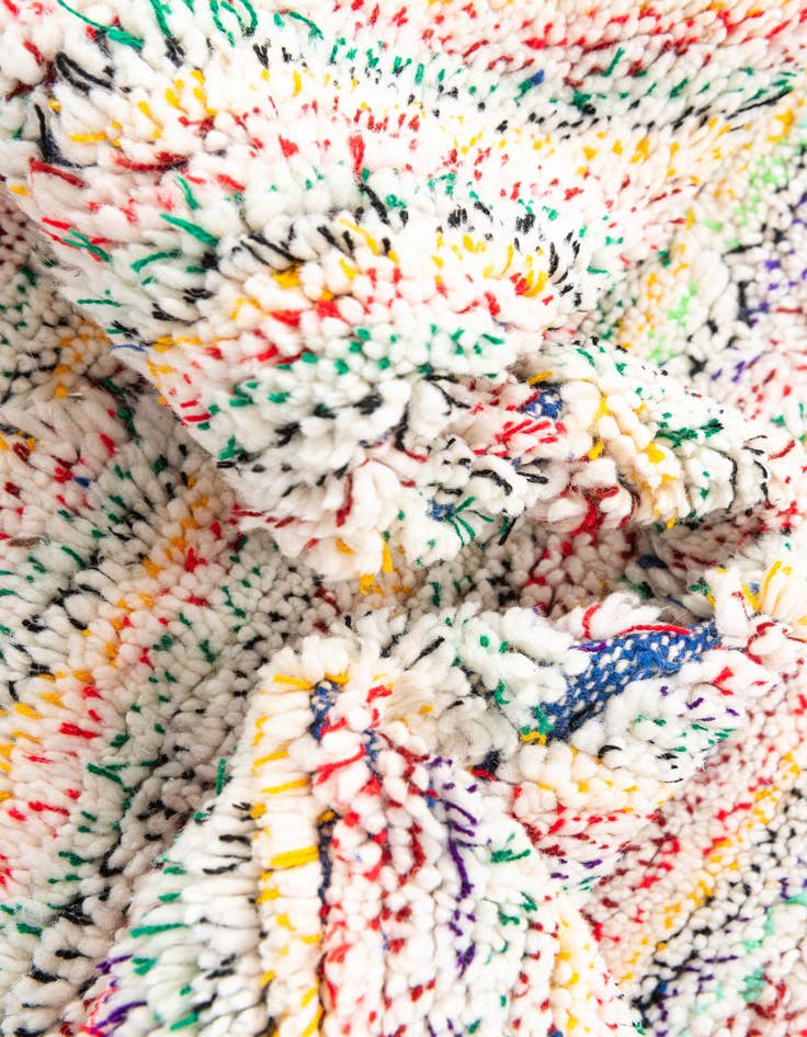 Detail image of  5' 4 x 8'  Hand Knotted Moroccan Wool Rug