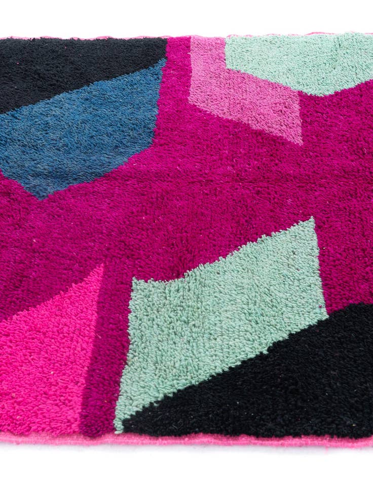 Detail image of  5' 2 x 8' 2  Hand Knotted Moroccan Wool Rug