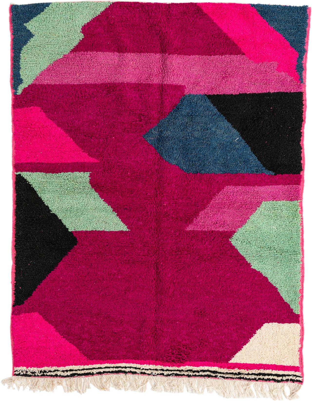 Primary image of  5' 2 x 8' 2  Hand Knotted Moroccan Wool Rug
