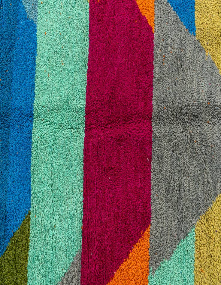 Detail image of  5' 5 x 7' 10  Hand Knotted Moroccan Wool Rug