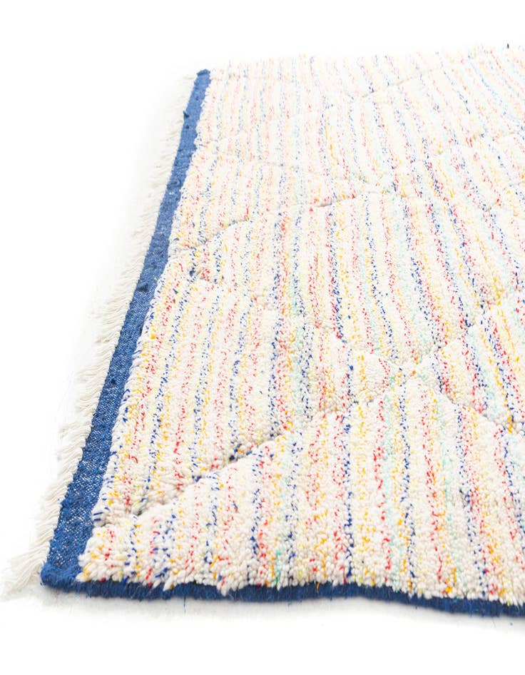 Detail image of  5' 7 x 7' 7  Hand Knotted Moroccan Wool Rug