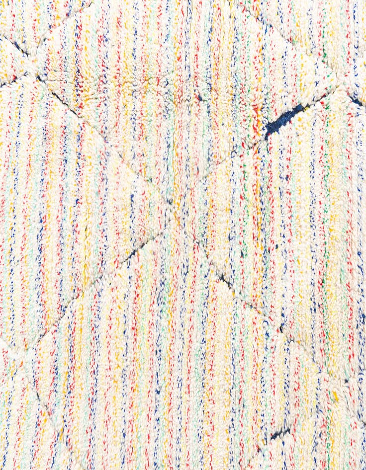 Detail image of  5' 7 x 7' 7  Hand Knotted Moroccan Wool Rug