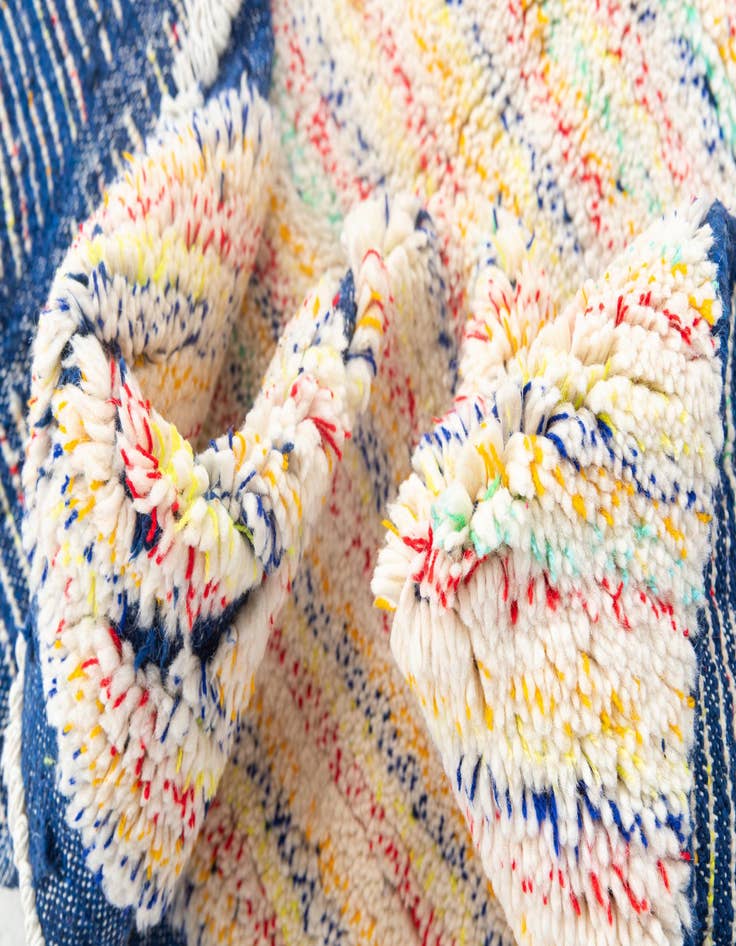 Detail image of  5' 7 x 7' 7  Hand Knotted Moroccan Wool Rug