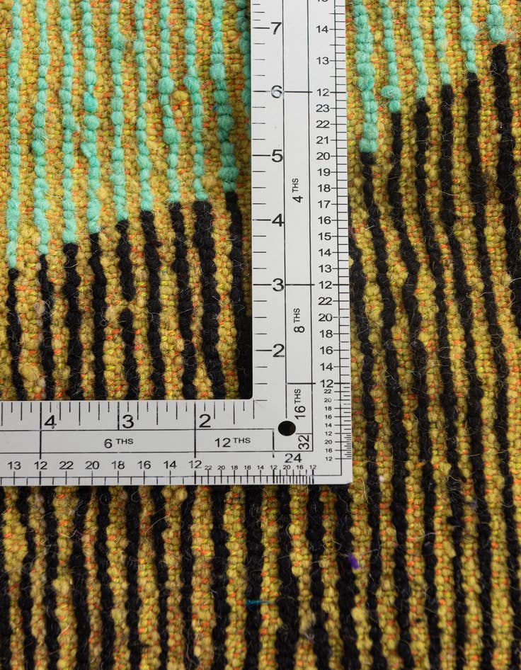 Detail image of  6' 7 x 9' 8  Hand Knotted Moroccan Wool Rug