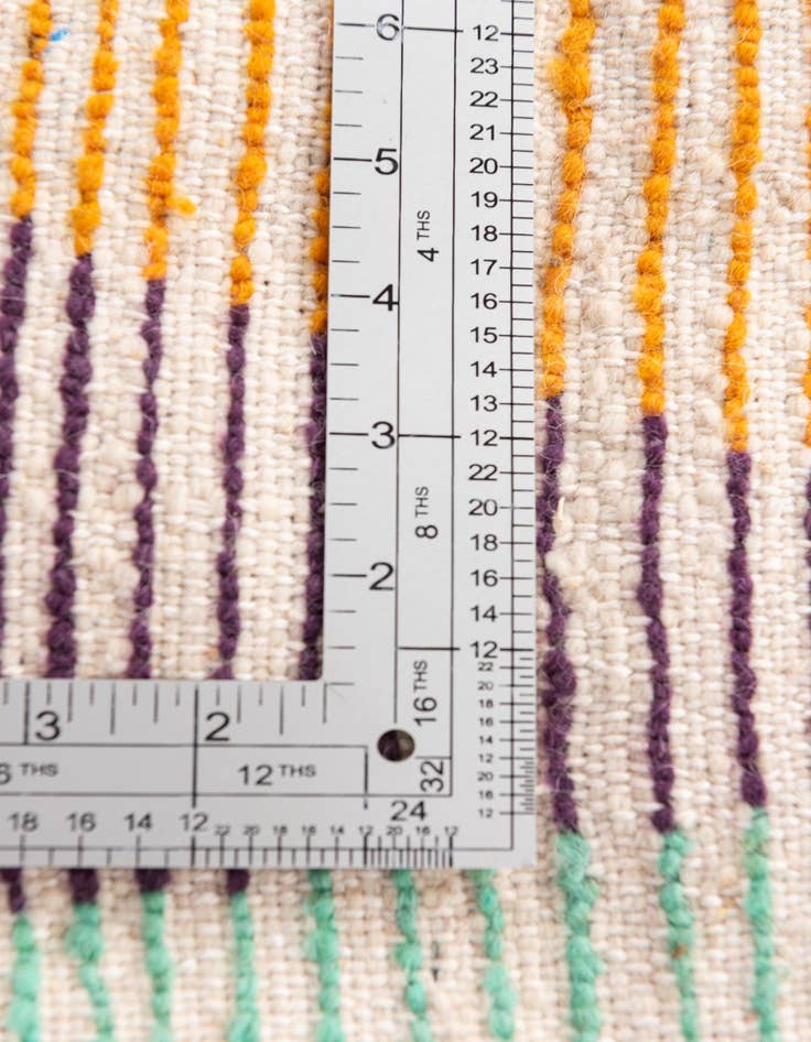 Detail image of  5' 3 x 7' 8  Hand Knotted Moroccan Wool Rug