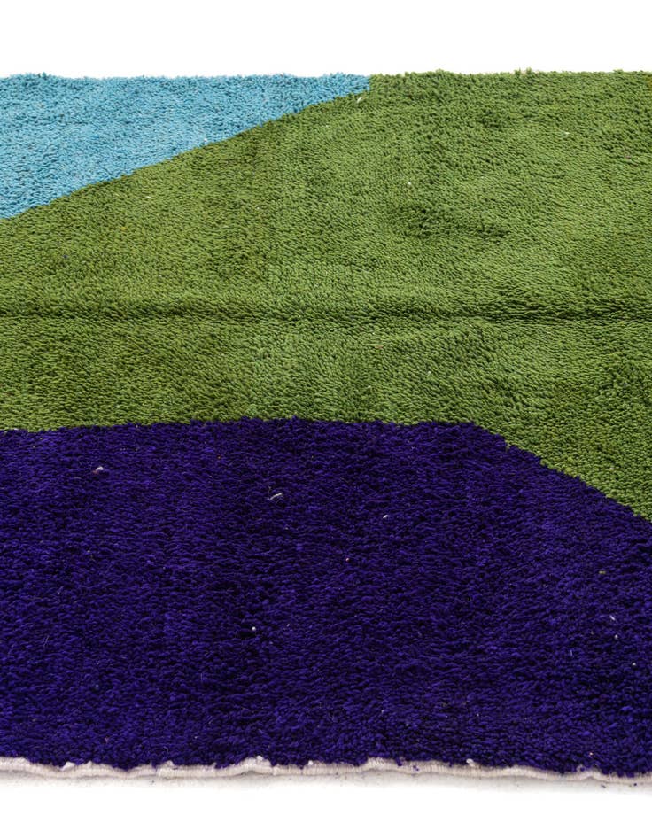 Detail image of  5' 4 x 7' 10  Hand Knotted Moroccan Wool Rug