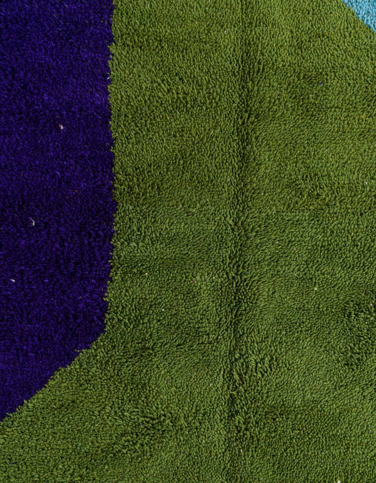 Detail image of  5' 4 x 7' 10  Hand Knotted Moroccan Wool Rug