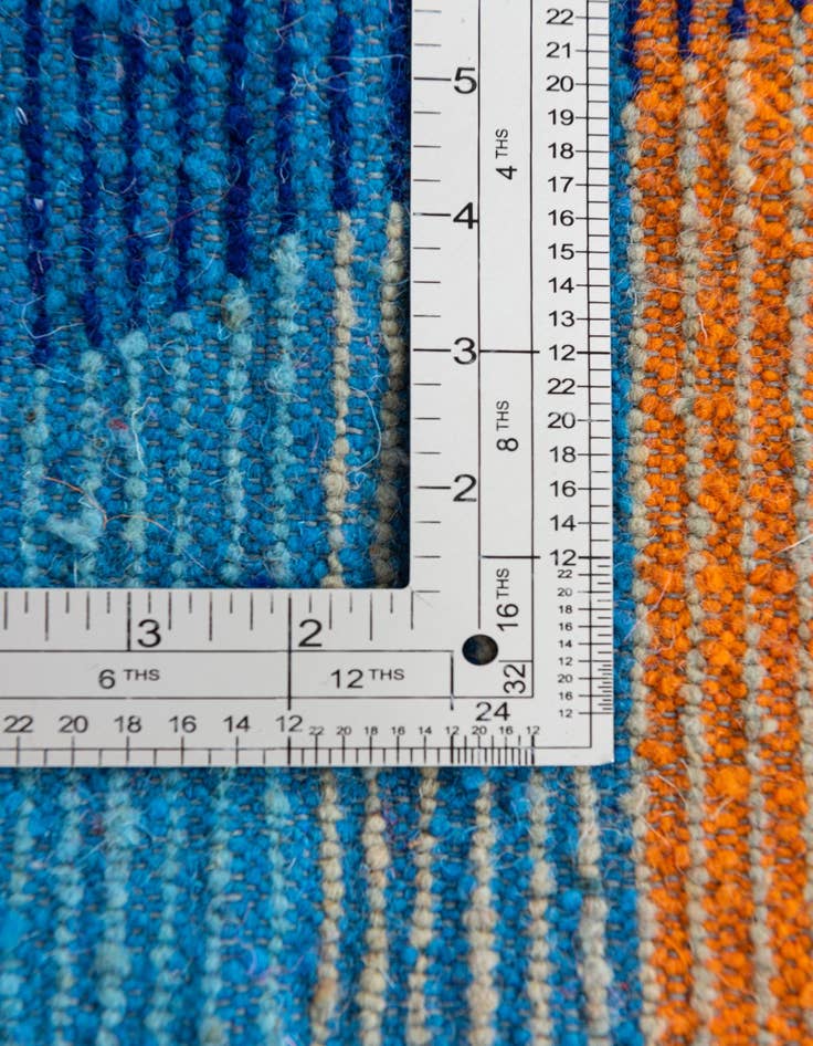 Detail image of  4' 10 x 8'  Hand Knotted Moroccan Wool Rug