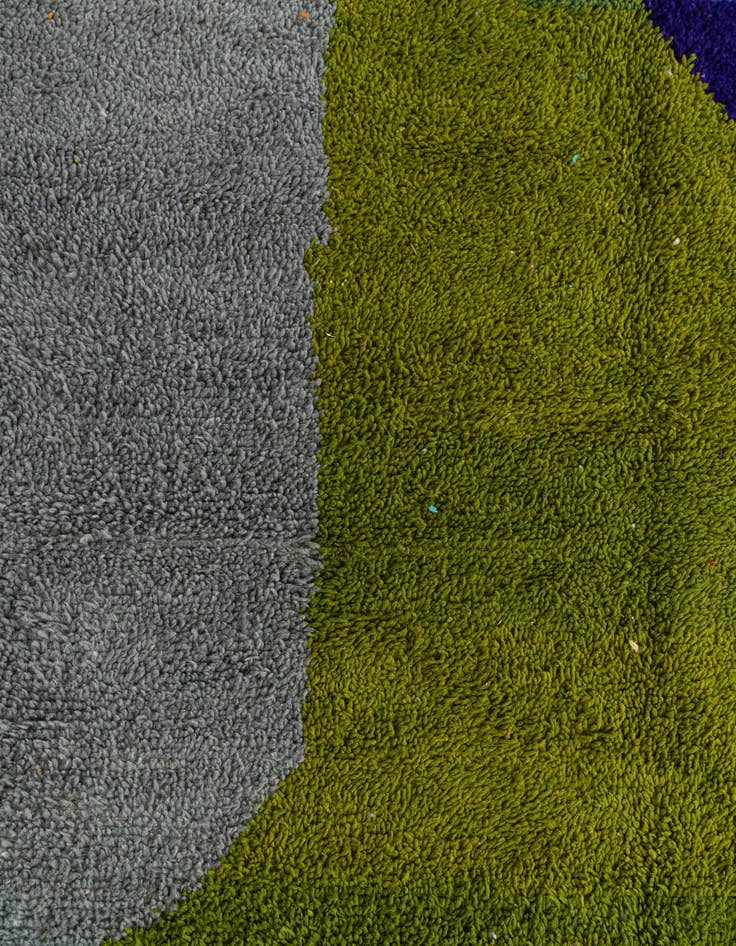 Detail image of  5' 2 x 7' 2  Hand Knotted Moroccan Wool Rug