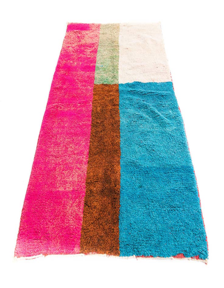 Detail image of  5' 2 x 7' 8  Hand Knotted Moroccan Wool Rug