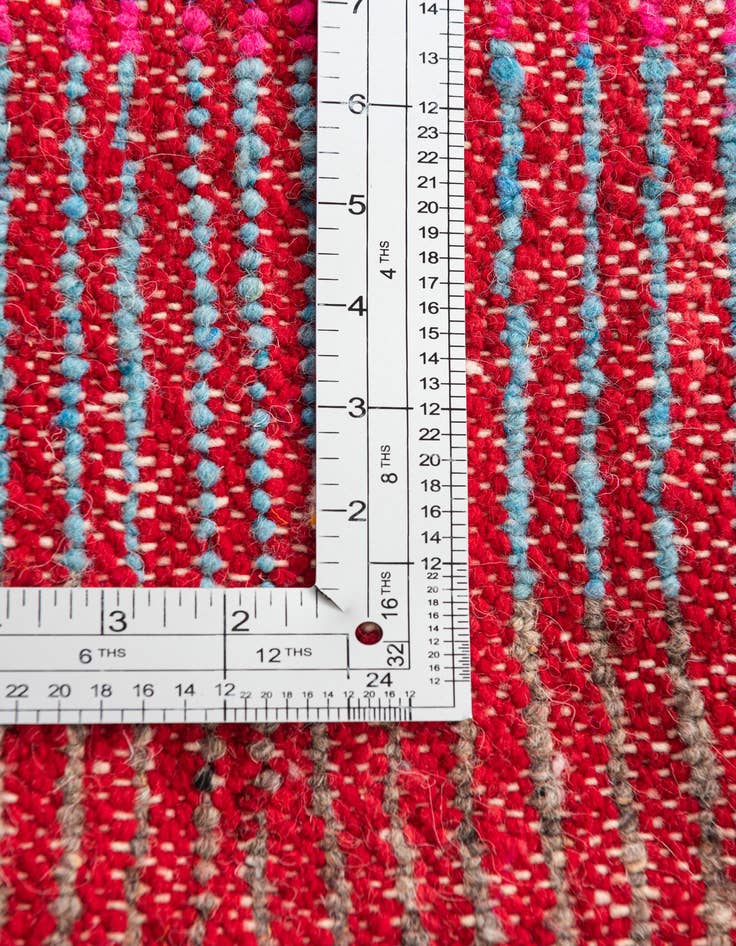 Detail image of  5' 2 x 8' 2  Hand Knotted Moroccan Wool Rug