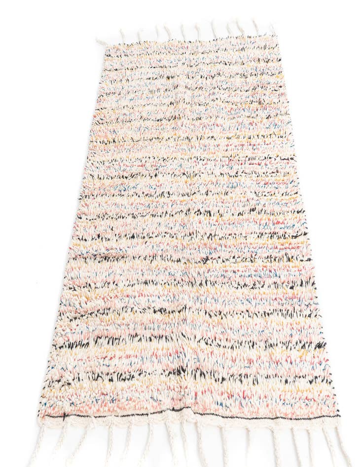 Detail image of  3' 10 x 5' 3  Hand Knotted Moroccan Wool Rug