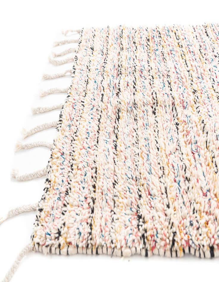 Detail image of  3' 10 x 5' 3  Hand Knotted Moroccan Wool Rug