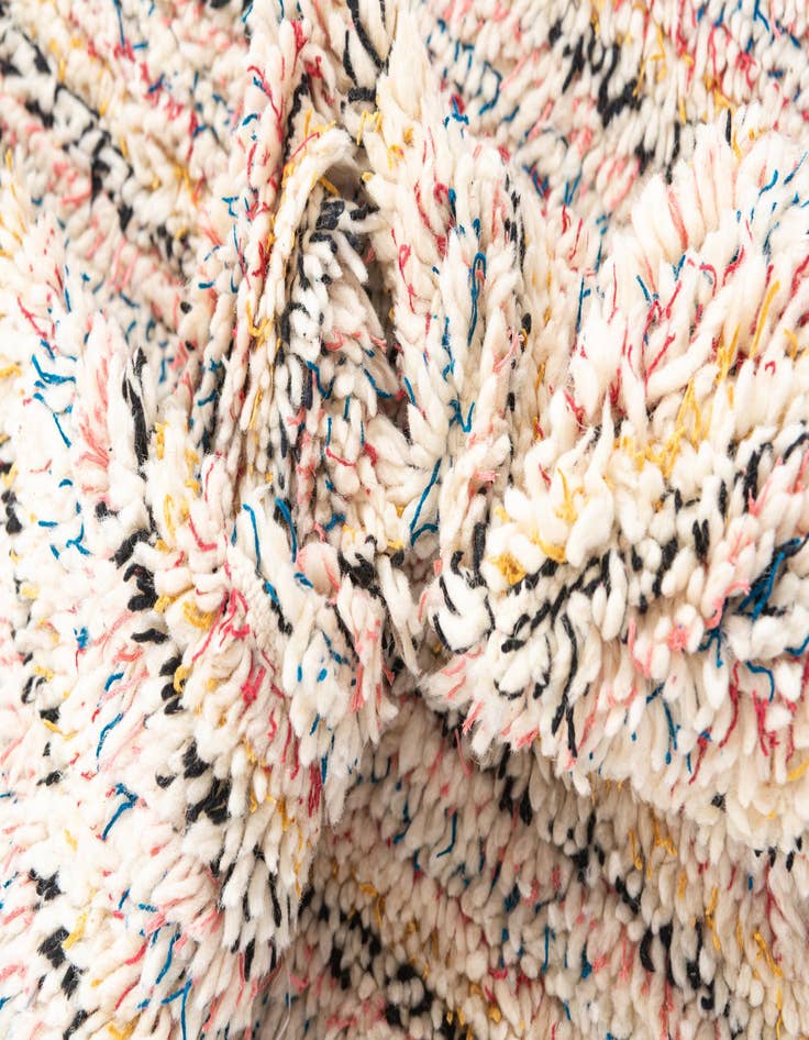 Detail image of  3' 10 x 5' 3  Hand Knotted Moroccan Wool Rug