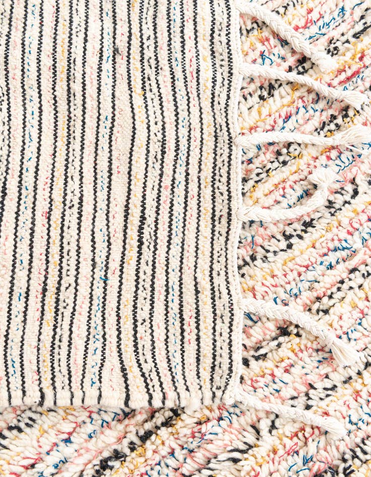 Detail image of  3' 10 x 5' 3  Hand Knotted Moroccan Wool Rug