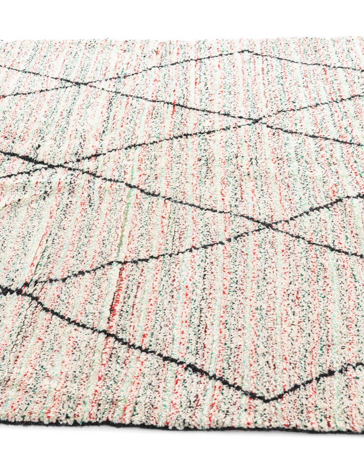 Detail image of  6' 6 x 9' 6  Hand Knotted Moroccan Wool Rug