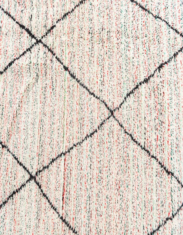 Detail image of  6' 6 x 9' 6  Hand Knotted Moroccan Wool Rug