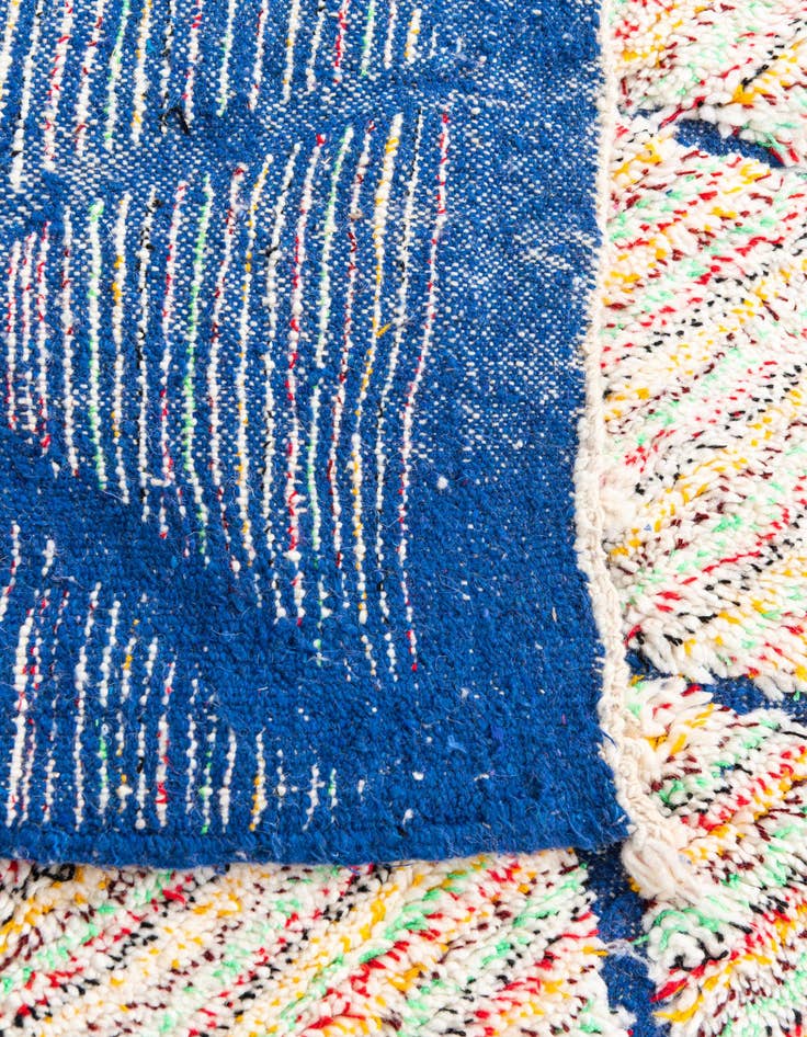 Detail image of  4' 9 x 8' 8  Hand Knotted Moroccan Wool Rug