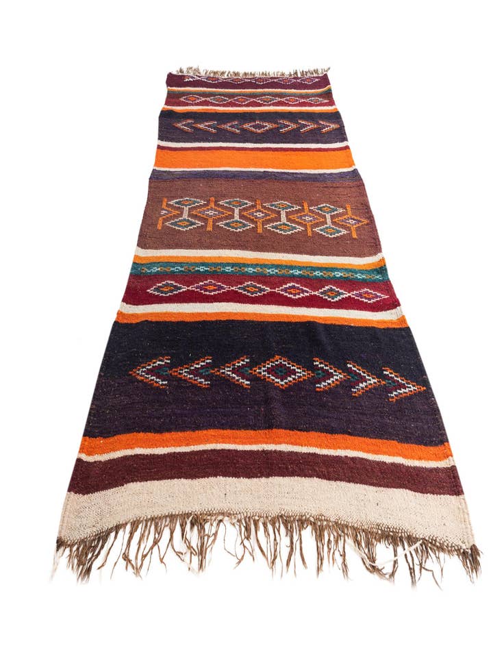 Detail image of  5' x 9'  Hand Knotted Moroccan Wool Rug