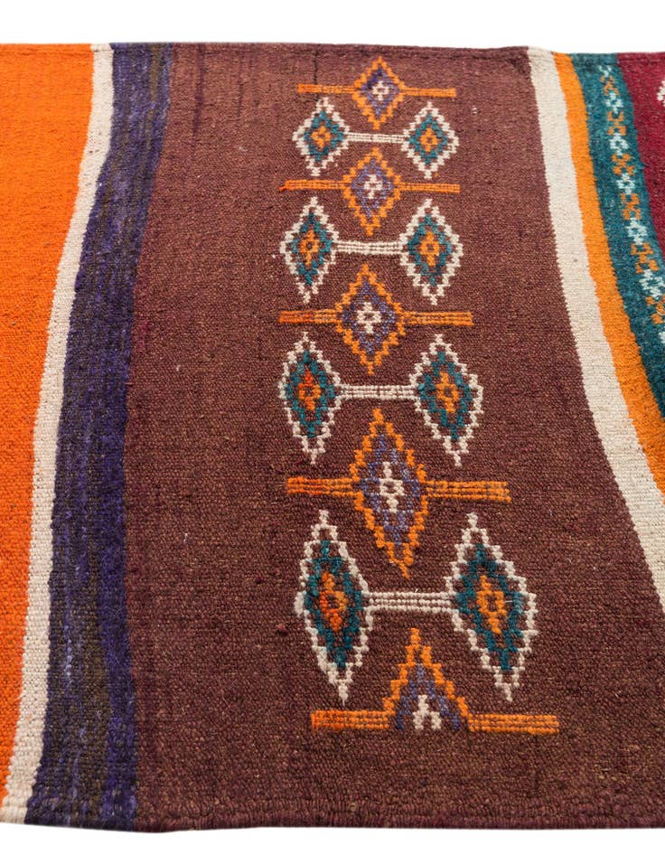 Detail image of  5' x 9'  Hand Knotted Moroccan Wool Rug