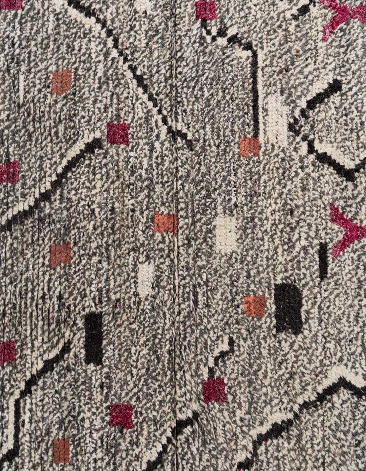 Detail image of  4' 2 x 6' 9  Hand Knotted Moroccan Wool Rug