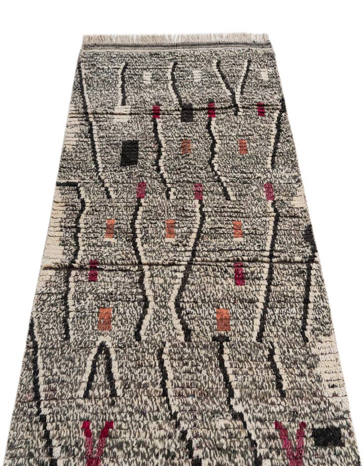 Detail image of  4' x 6' 9  Hand Knotted Moroccan Wool Rug