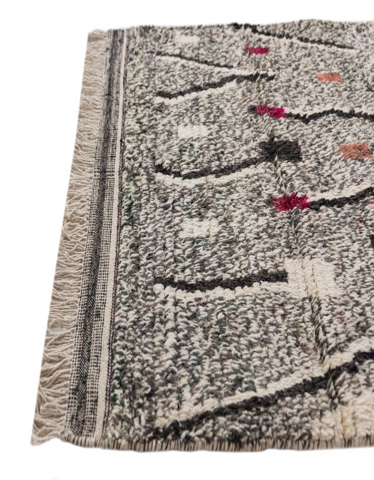 Detail image of  4' x 6' 9  Hand Knotted Moroccan Wool Rug