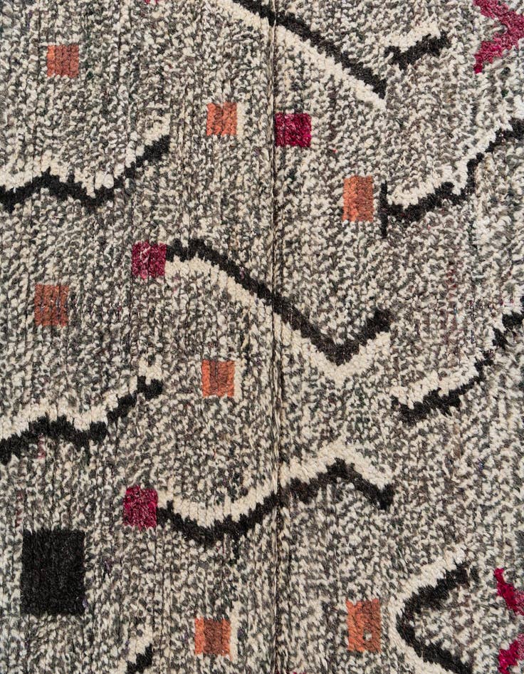 Detail image of  4' x 6' 9  Hand Knotted Moroccan Wool Rug