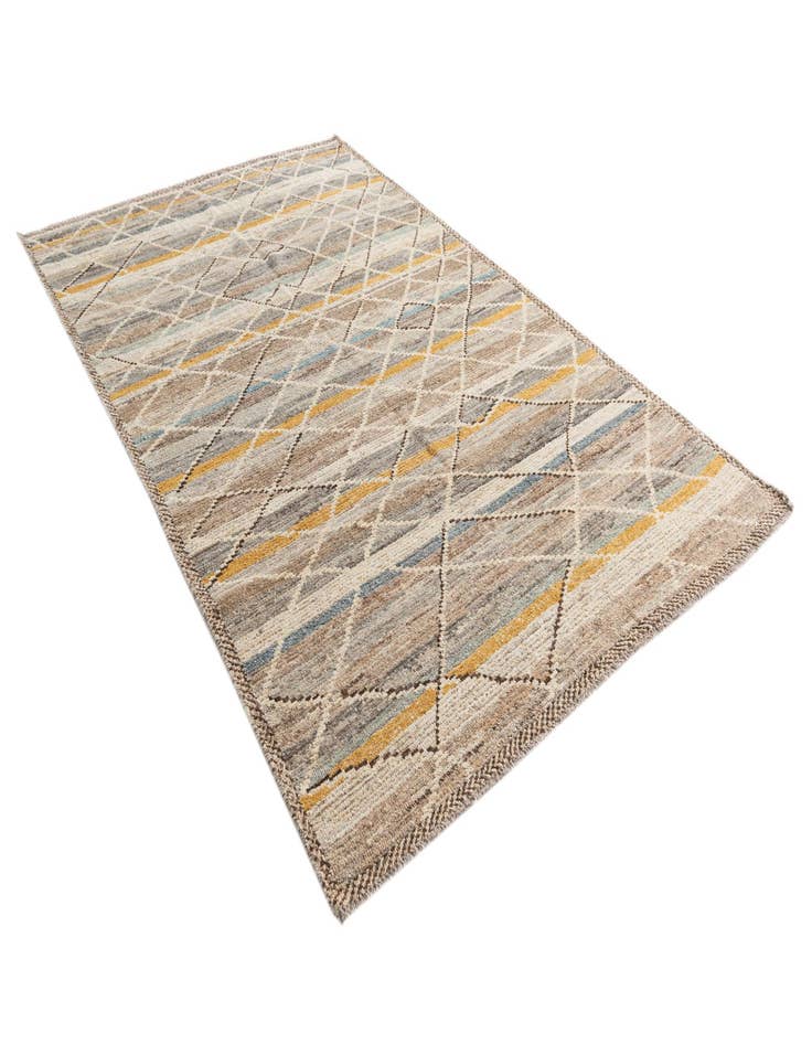 Detail image of  5' 9 x 9' 5  Hand Knotted Moroccan Wool Rug