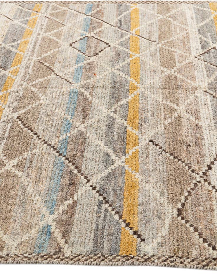 Detail image of  5' 9 x 9' 5  Hand Knotted Moroccan Wool Rug